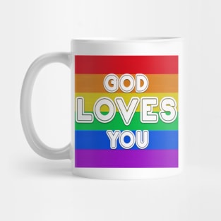 God Loves You Mug